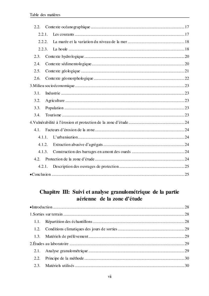 Impacts de l\'implantation des ouvrages de protection sur frange côtière de Bordj El Kiiffan