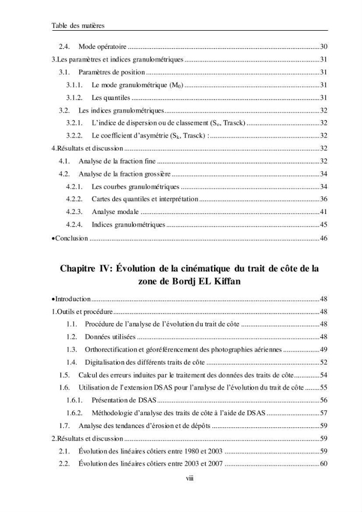 Impacts de l\'implantation des ouvrages de protection sur frange côtière de Bordj El Kiiffan