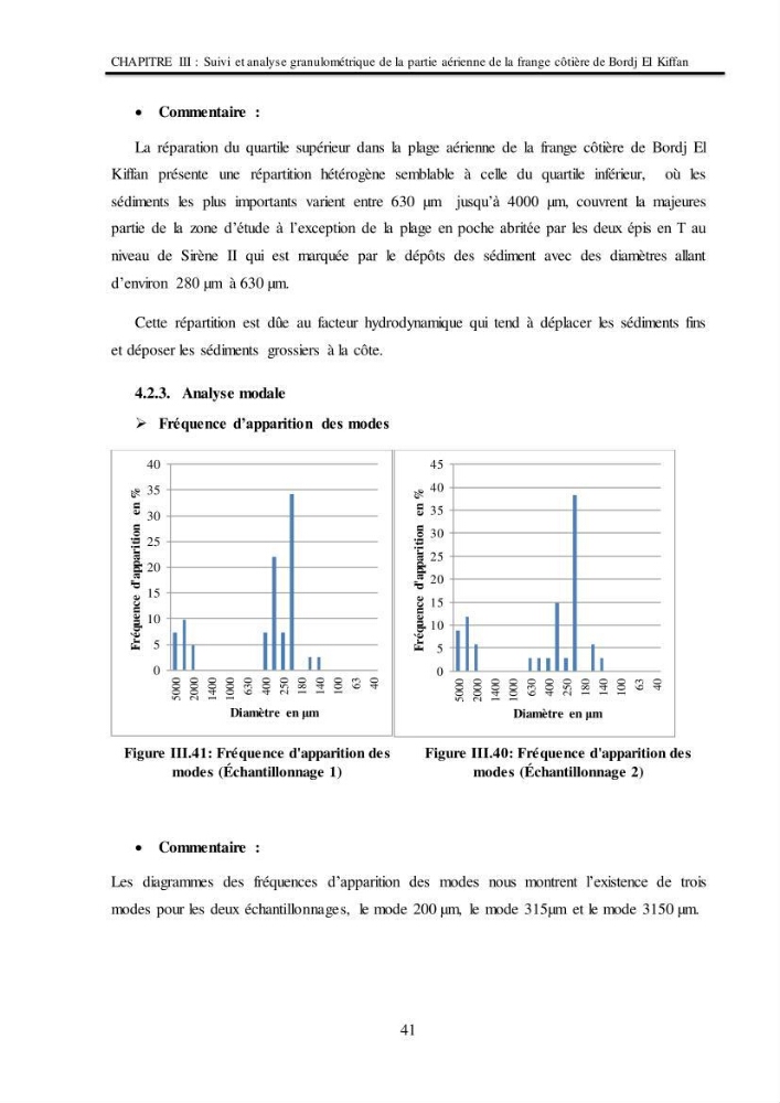 Impacts de l\'implantation des ouvrages de protection sur frange côtière de Bordj El Kiiffan