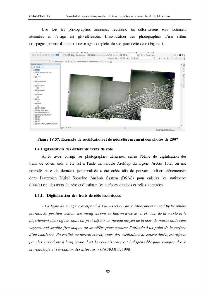Impacts de l\'implantation des ouvrages de protection sur frange côtière de Bordj El Kiiffan