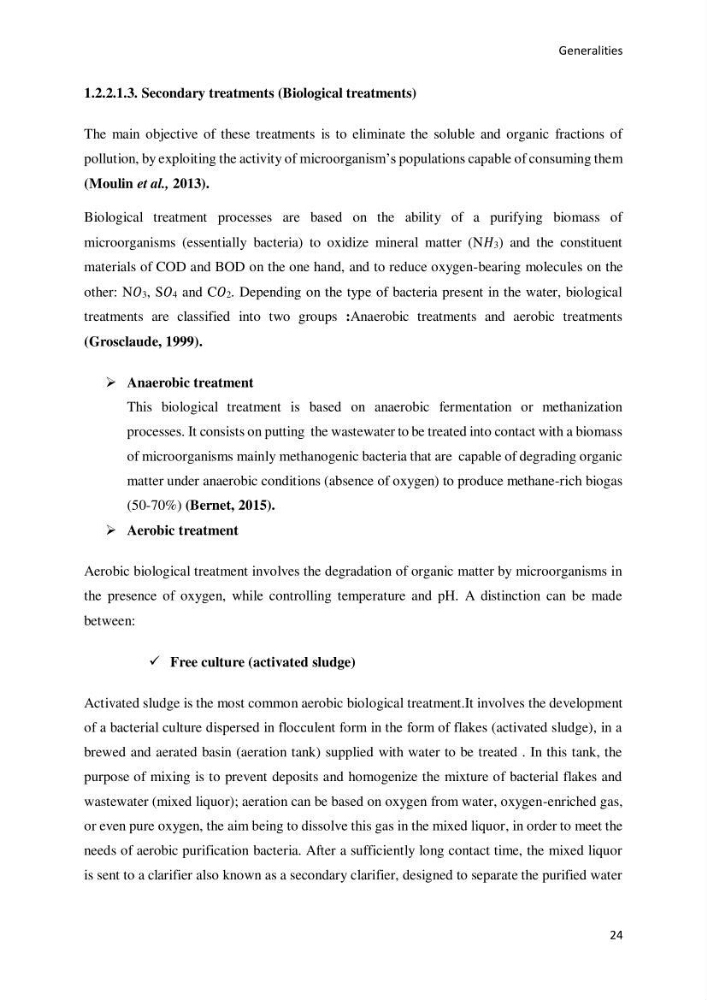 Application of microalgae in wastewater treatment