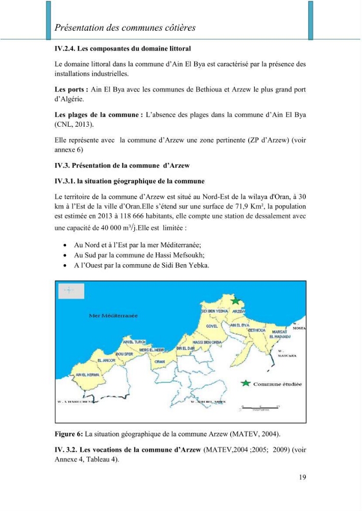 Evaluation de la mise en oeuvre de la loi n° 02-02 relative à la protection et à la valorisation du littoral au niveau de la wilaya d\'Oran