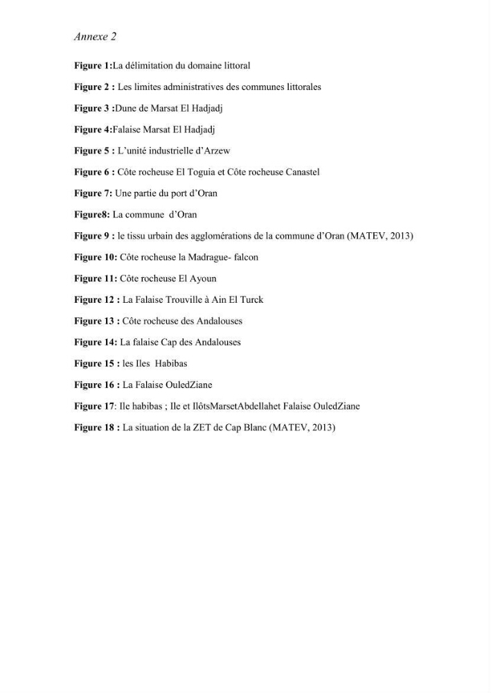 Evaluation de la mise en oeuvre de la loi n° 02-02 relative à la protection et à la valorisation du littoral au niveau de la wilaya d\'Oran