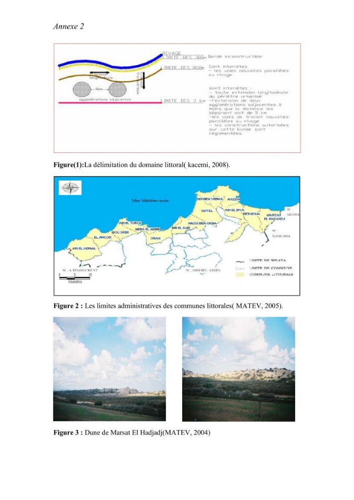 Evaluation de la mise en oeuvre de la loi n° 02-02 relative à la protection et à la valorisation du littoral au niveau de la wilaya d\'Oran