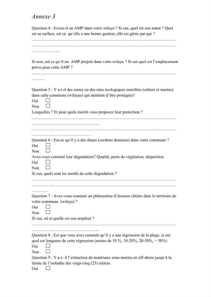 Evaluation de la mise en oeuvre de la loi n° 02-02 relative à la protection et à la valorisation du littoral au niveau de la wilaya d\'Oran
