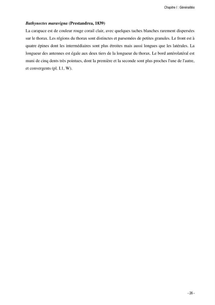 Les crabes chalutés dans le bassin algérien: systématique, Ecologie et Dynamique des populations exploitées