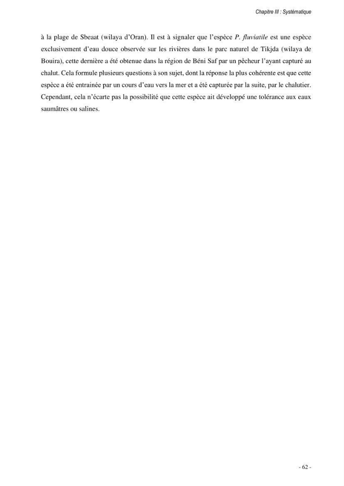 Les crabes chalutés dans le bassin algérien: systématique, Ecologie et Dynamique des populations exploitées
