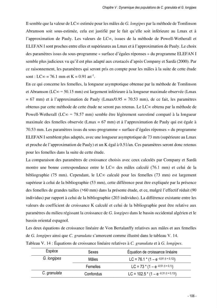 Les crabes chalutés dans le bassin algérien: systématique, Ecologie et Dynamique des populations exploitées