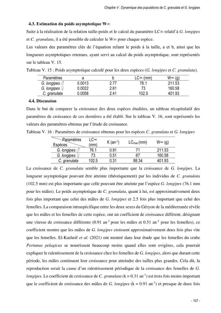 Les crabes chalutés dans le bassin algérien: systématique, Ecologie et Dynamique des populations exploitées