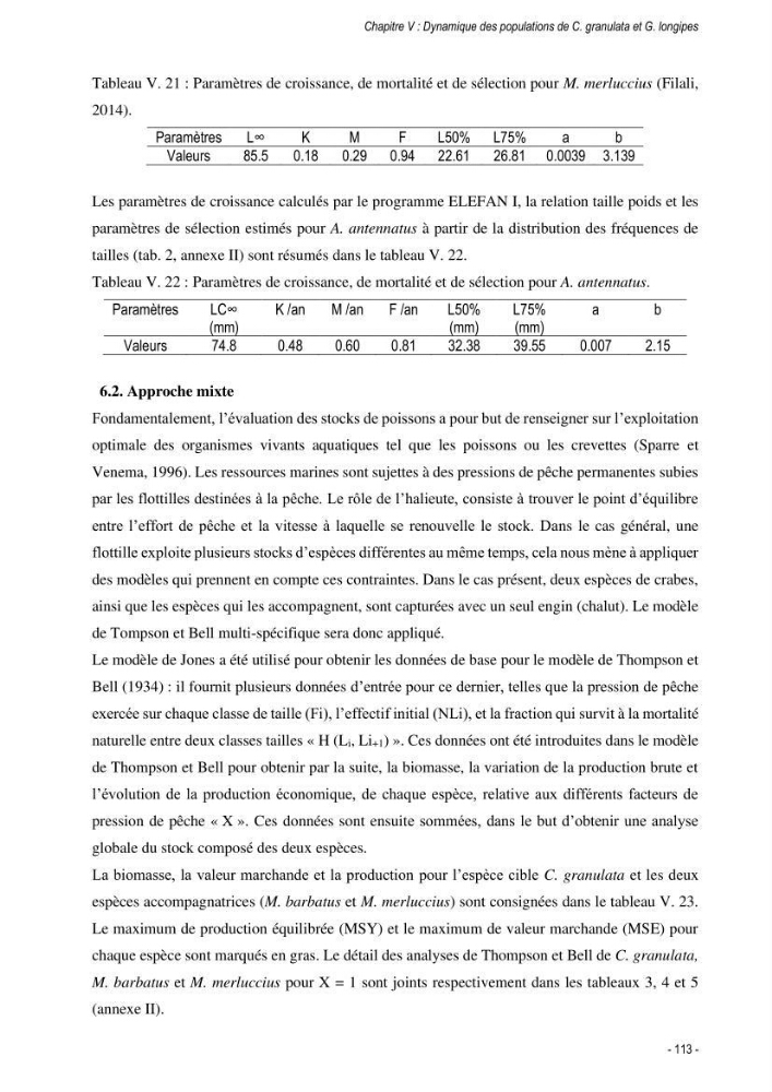 Les crabes chalutés dans le bassin algérien: systématique, Ecologie et Dynamique des populations exploitées
