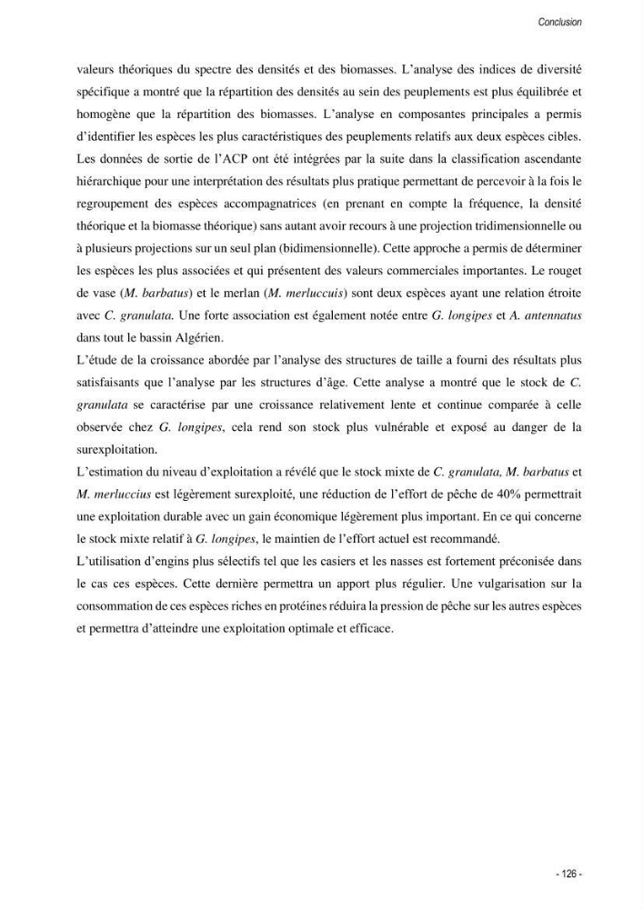 Les crabes chalutés dans le bassin algérien: systématique, Ecologie et Dynamique des populations exploitées