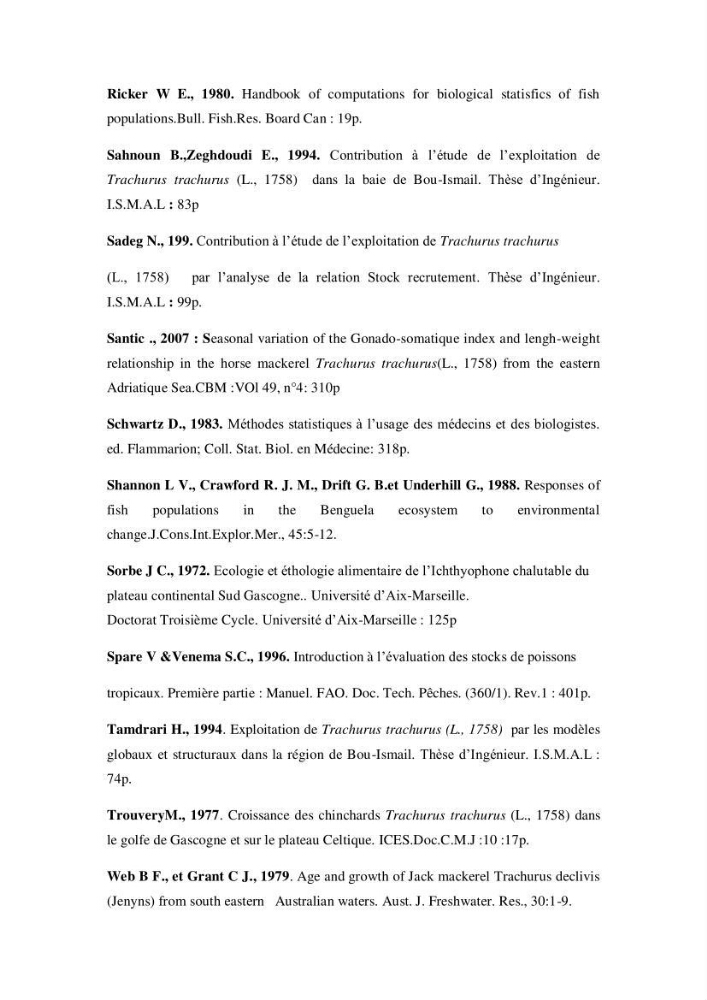 Suivi des paramètres physico-chimiques et des sels nutritifs dans la baie d\'El-Djamila