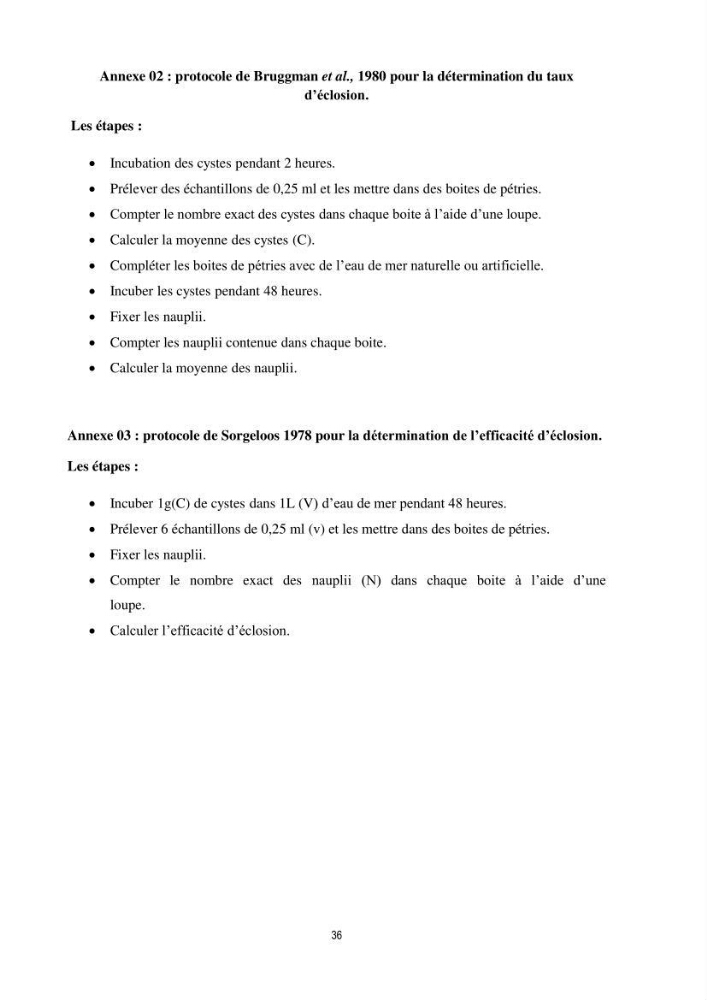 Mise en évidence des performances d\'élevage de différentes souches d\'Artémiz salina existantes en Algerie