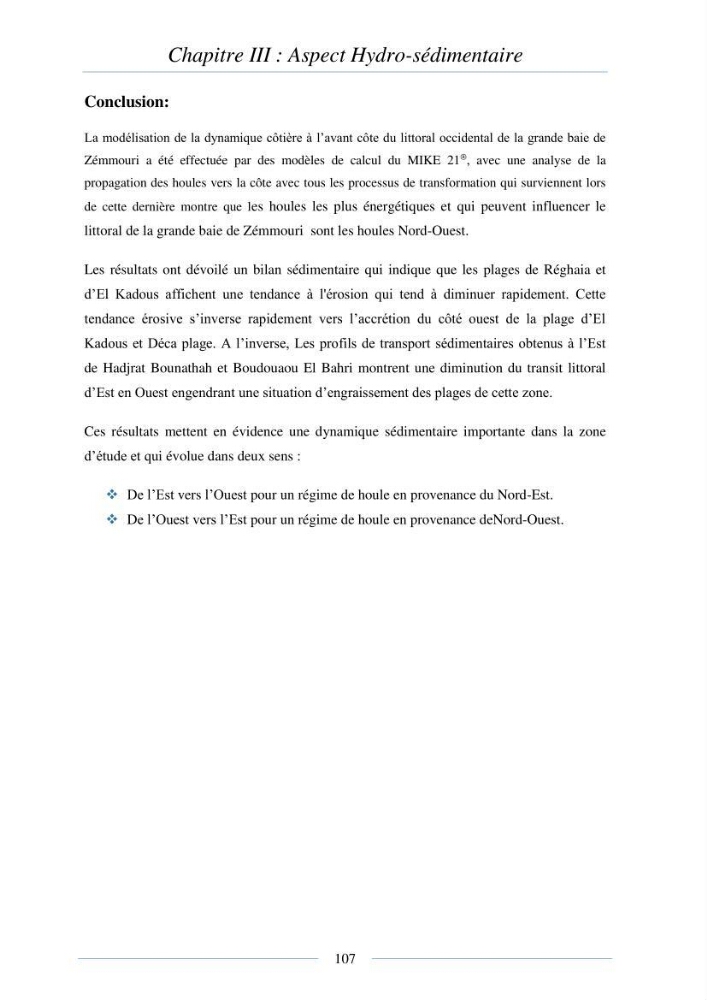 Mise en place d\'une base de donnée sédimentologique dans le domaine côtier de la grande baie de zemmouri : Etablissement de la carte morpho- sédimentaire