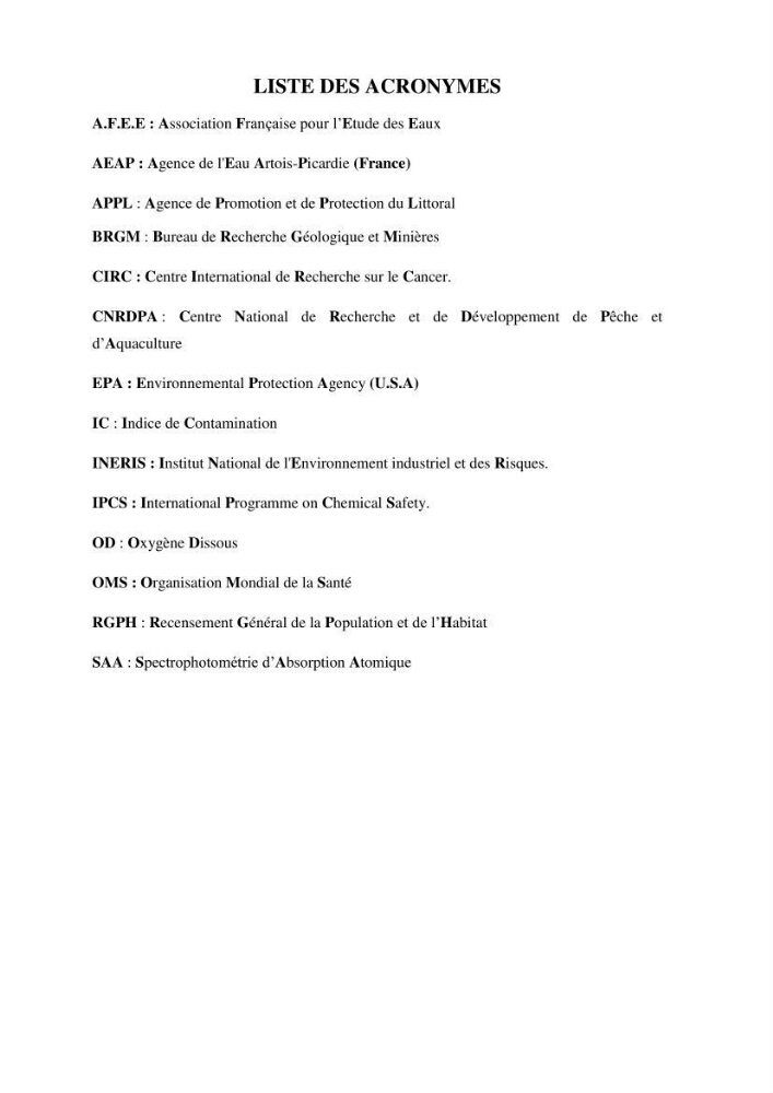 Suivi de la qualité des sédiments superficiels de Fouka marine par les métaux lourds