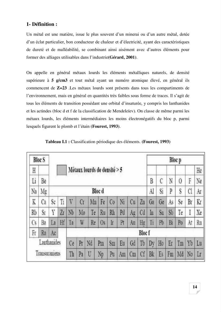 Suivi de la qualité des sédiments superficiels de Fouka marine par les métaux lourds