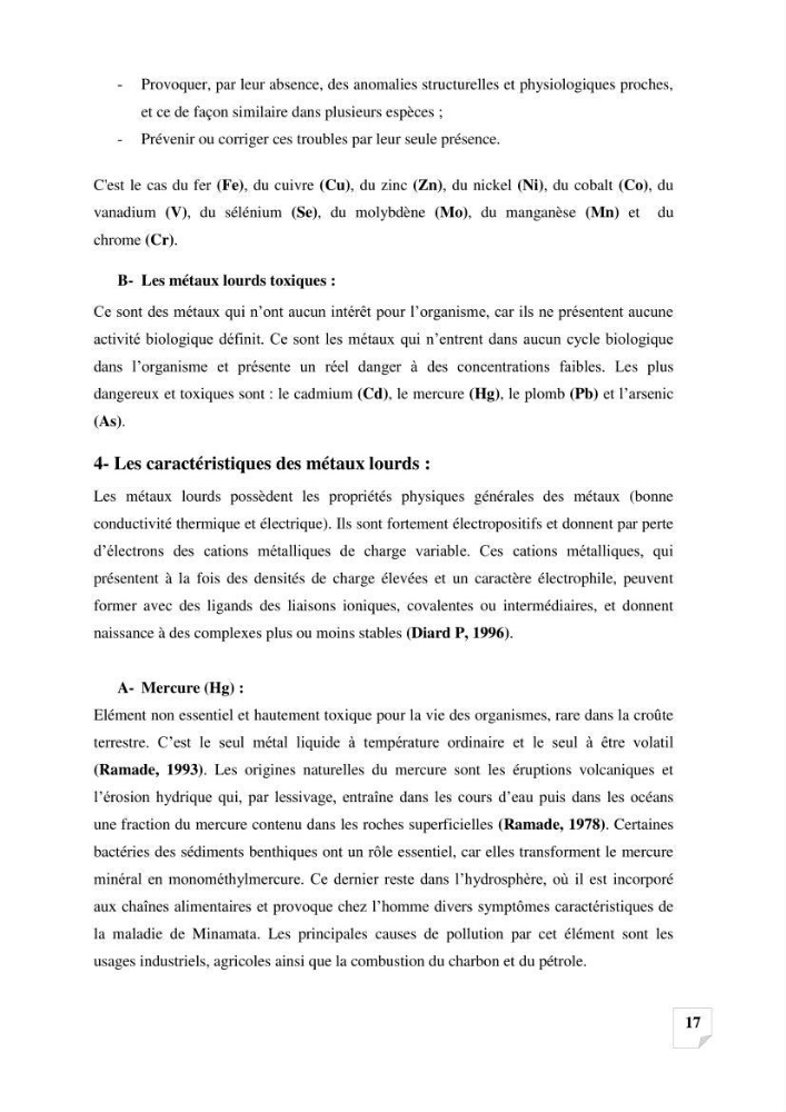 Suivi de la qualité des sédiments superficiels de Fouka marine par les métaux lourds