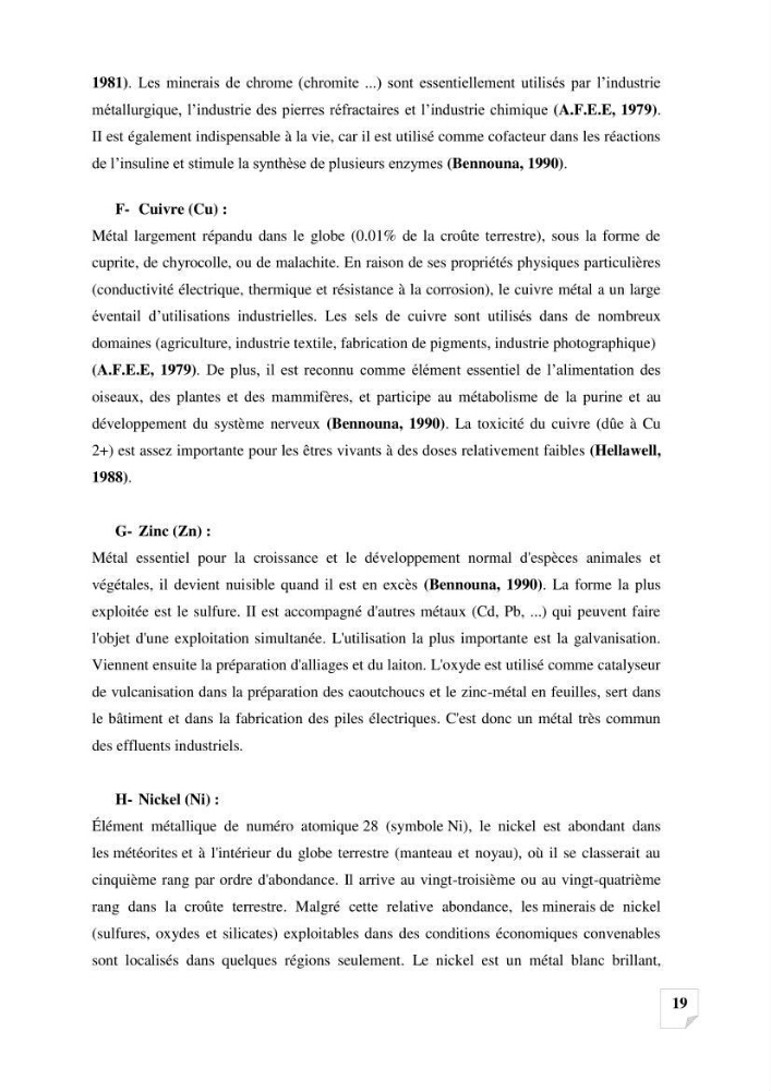 Suivi de la qualité des sédiments superficiels de Fouka marine par les métaux lourds