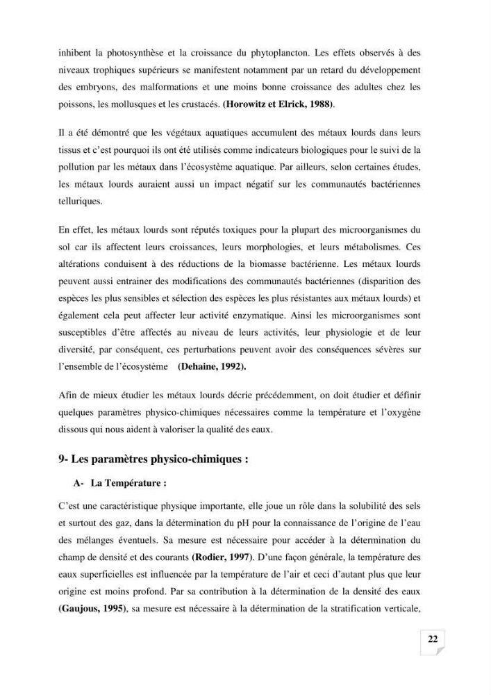 Suivi de la qualité des sédiments superficiels de Fouka marine par les métaux lourds