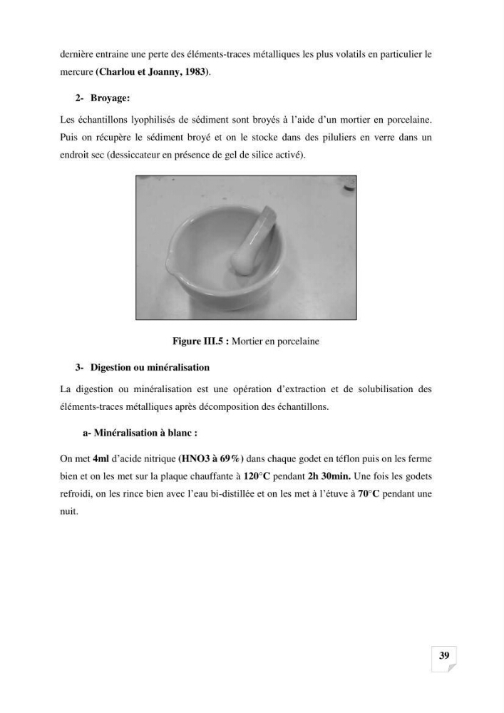 Suivi de la qualité des sédiments superficiels de Fouka marine par les métaux lourds