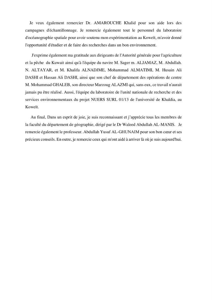 Evaluation de la couleur et de la qualité biologique des eaux marines de la côte algéroise à partir de l\'imagerie satellite et modélisation du phytoplancton marin
