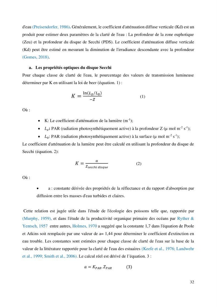 Evaluation de la couleur et de la qualité biologique des eaux marines de la côte algéroise à partir de l\'imagerie satellite et modélisation du phytoplancton marin