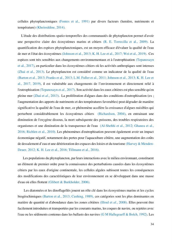 Evaluation de la couleur et de la qualité biologique des eaux marines de la côte algéroise à partir de l\'imagerie satellite et modélisation du phytoplancton marin