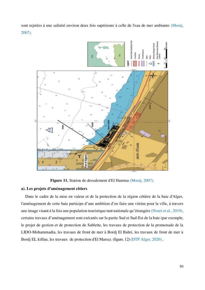 Evaluation de la couleur et de la qualité biologique des eaux marines de la côte algéroise à partir de l\'imagerie satellite et modélisation du phytoplancton marin