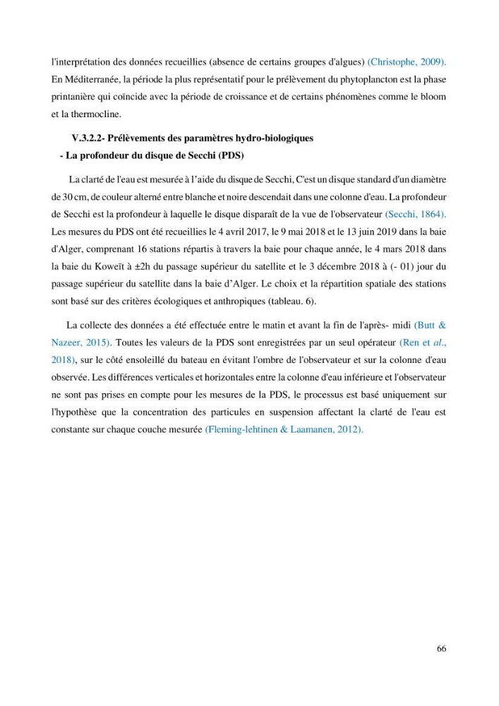 Evaluation de la couleur et de la qualité biologique des eaux marines de la côte algéroise à partir de l\'imagerie satellite et modélisation du phytoplancton marin