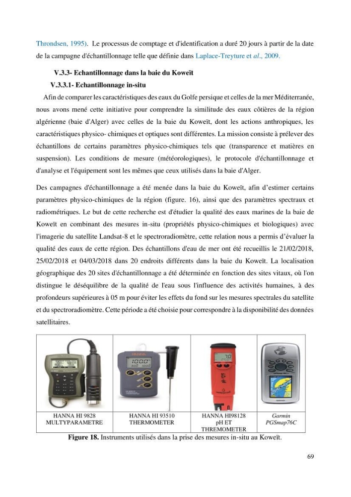 Evaluation de la couleur et de la qualité biologique des eaux marines de la côte algéroise à partir de l\'imagerie satellite et modélisation du phytoplancton marin