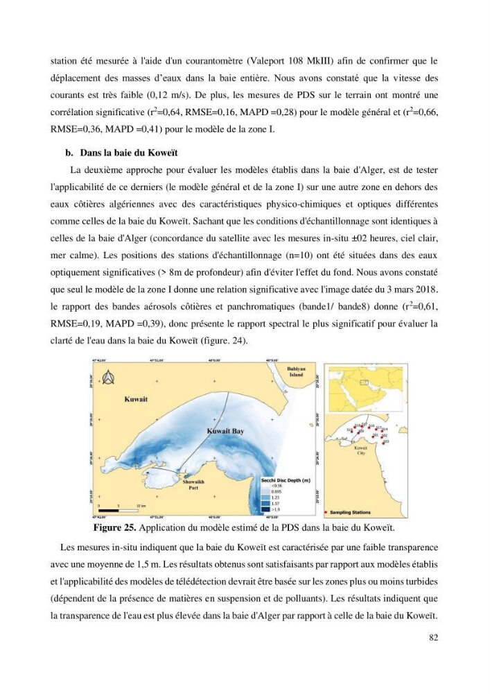Evaluation de la couleur et de la qualité biologique des eaux marines de la côte algéroise à partir de l\'imagerie satellite et modélisation du phytoplancton marin