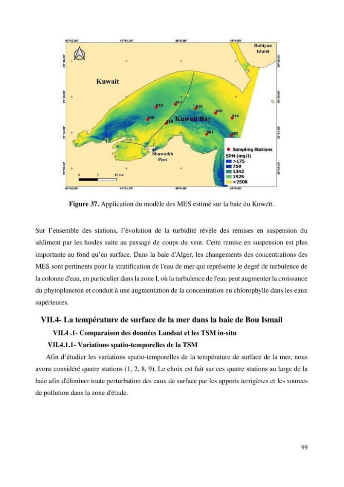 Evaluation de la couleur et de la qualité biologique des eaux marines de la côte algéroise à partir de l\'imagerie satellite et modélisation du phytoplancton marin