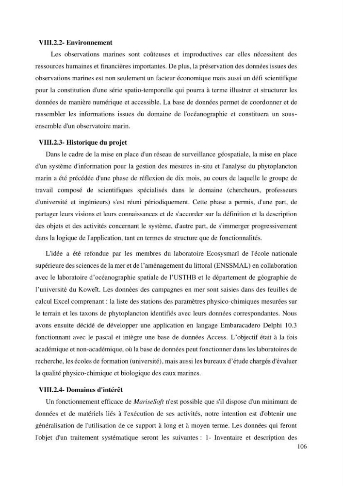 Evaluation de la couleur et de la qualité biologique des eaux marines de la côte algéroise à partir de l\'imagerie satellite et modélisation du phytoplancton marin