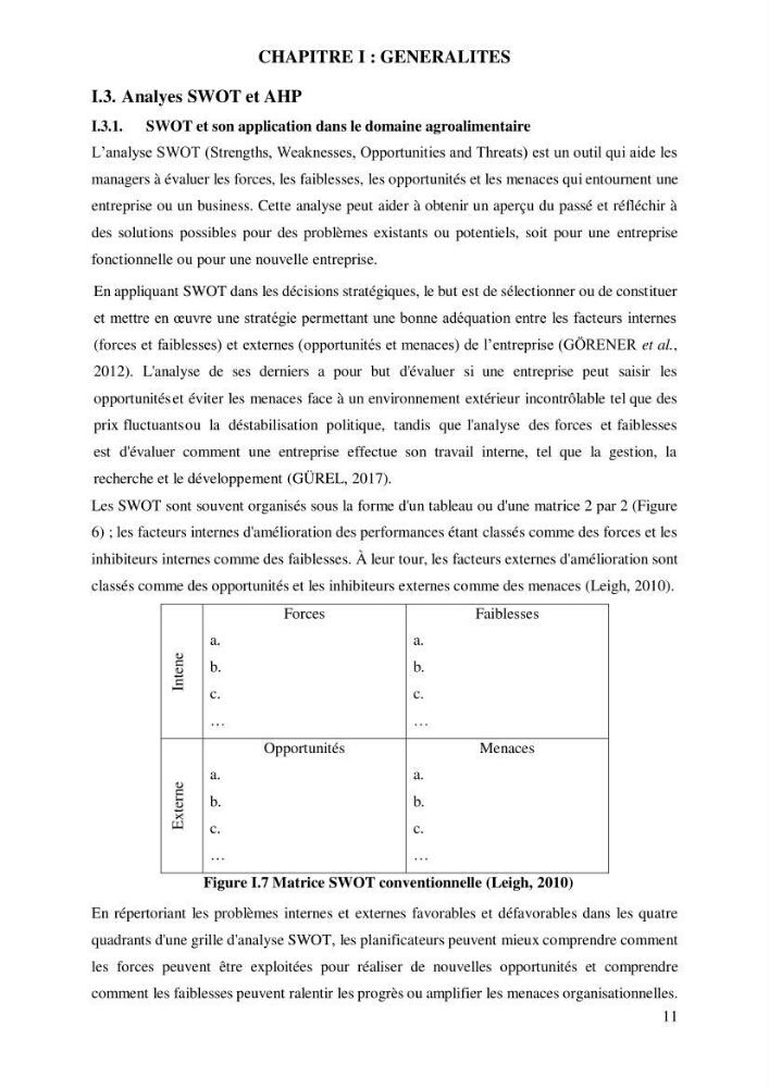 Contribution à l’application d’un outil de management (SWOT) dans l’activité aquacole en Algérie