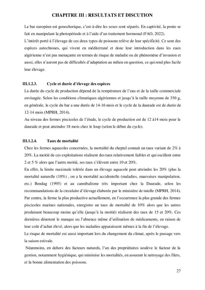 Contribution à l’application d’un outil de management (SWOT) dans l’activité aquacole en Algérie