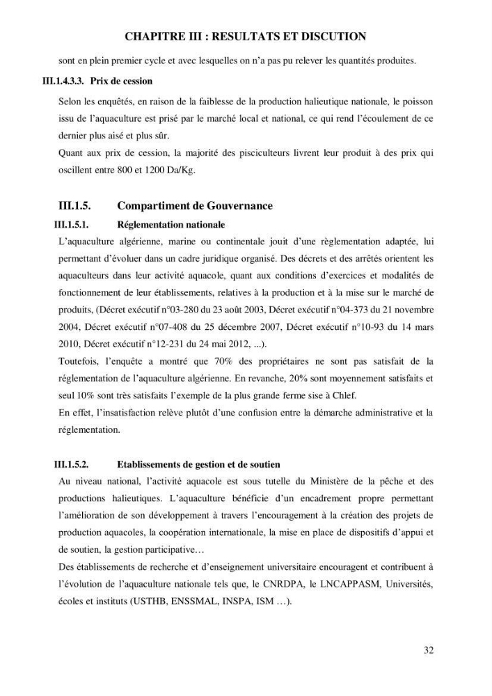 Contribution à l’application d’un outil de management (SWOT) dans l’activité aquacole en Algérie