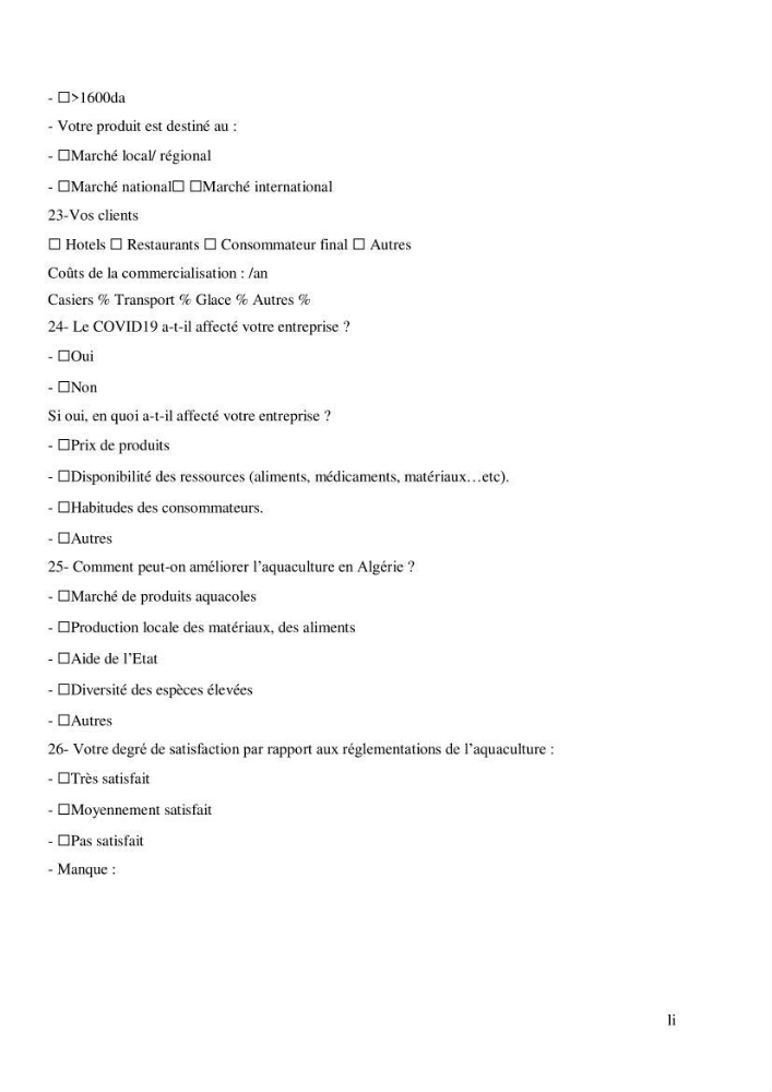Contribution à l’application d’un outil de management (SWOT) dans l’activité aquacole en Algérie