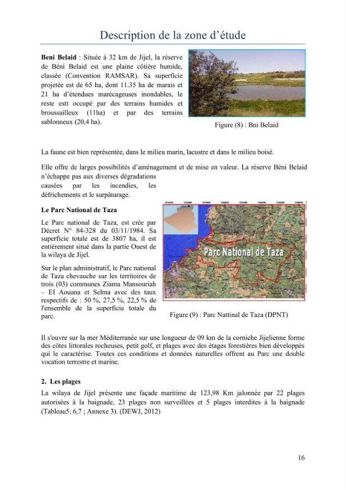 Evaluation de la mise en oeuvre de la loi 02-02 relative à la protection et à la valorisation du littoral au niveau de la wilaya de Jijel