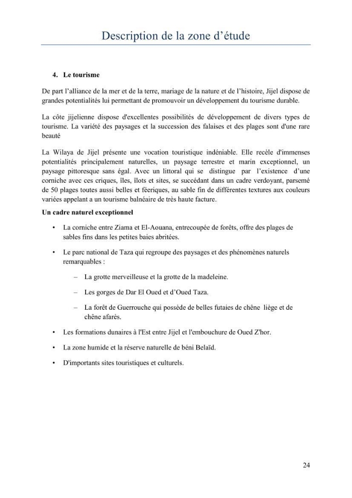 Evaluation de la mise en oeuvre de la loi 02-02 relative à la protection et à la valorisation du littoral au niveau de la wilaya de Jijel