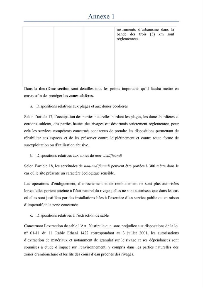 Evaluation de la mise en oeuvre de la loi 02-02 relative à la protection et à la valorisation du littoral au niveau de la wilaya de Jijel