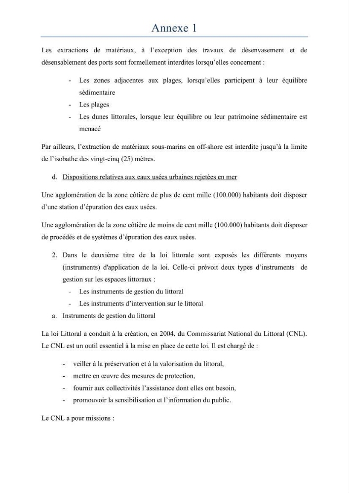 Evaluation de la mise en oeuvre de la loi 02-02 relative à la protection et à la valorisation du littoral au niveau de la wilaya de Jijel