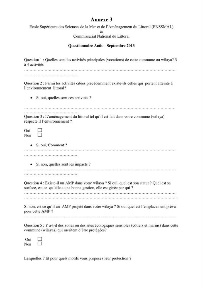 Evaluation de la mise en oeuvre de la loi 02-02 relative à la protection et à la valorisation du littoral au niveau de la wilaya de Jijel