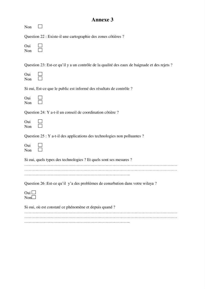 Evaluation de la mise en oeuvre de la loi 02-02 relative à la protection et à la valorisation du littoral au niveau de la wilaya de Jijel