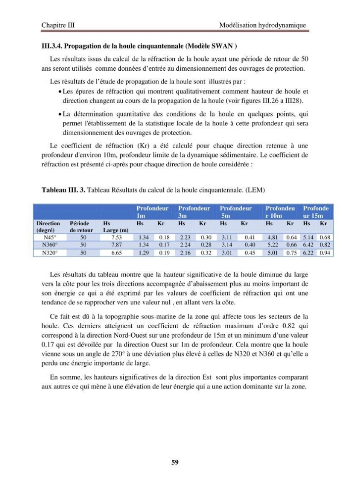 Etude de protection de la zone de LIDO Mohammedia (Alger):