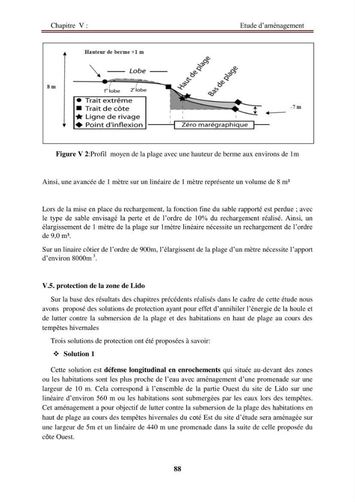 Etude de protection de la zone de LIDO Mohammedia (Alger):