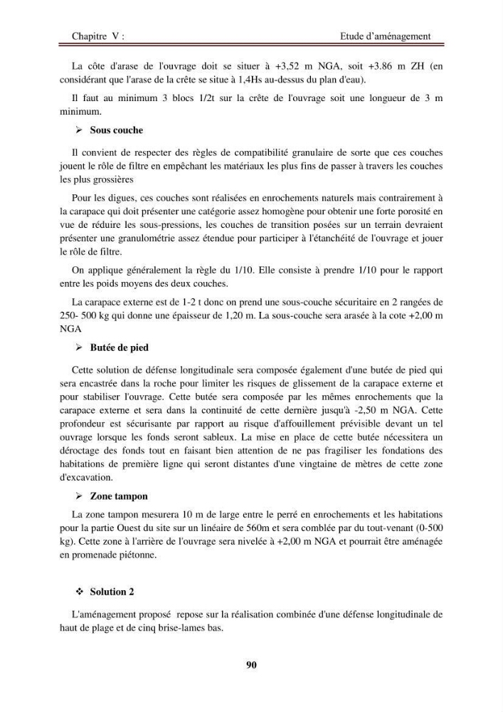 Etude de protection de la zone de LIDO Mohammedia (Alger):