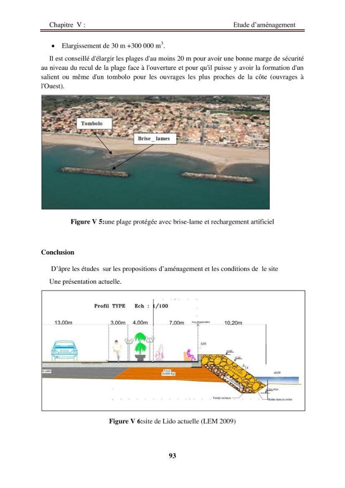 Etude de protection de la zone de LIDO Mohammedia (Alger):