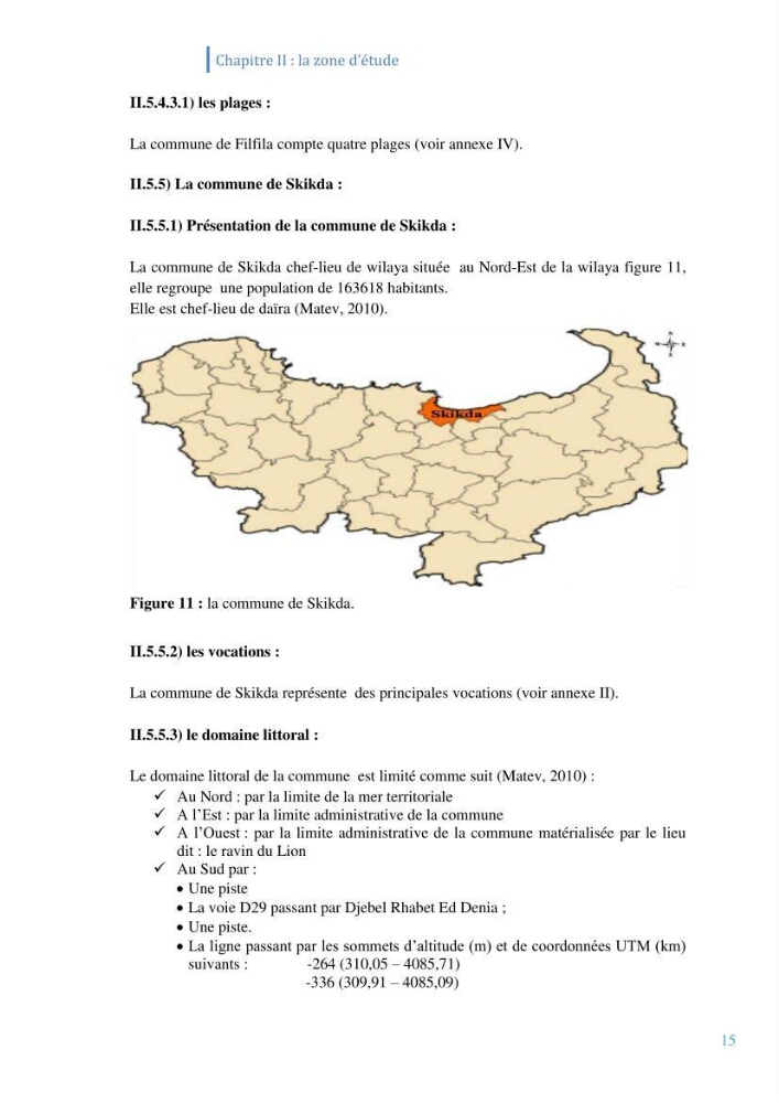 Létat de la mise en oeuvre de la loi 02-02-2002 de la protection et la valorisation de littoral dans la wilaya de Skikda