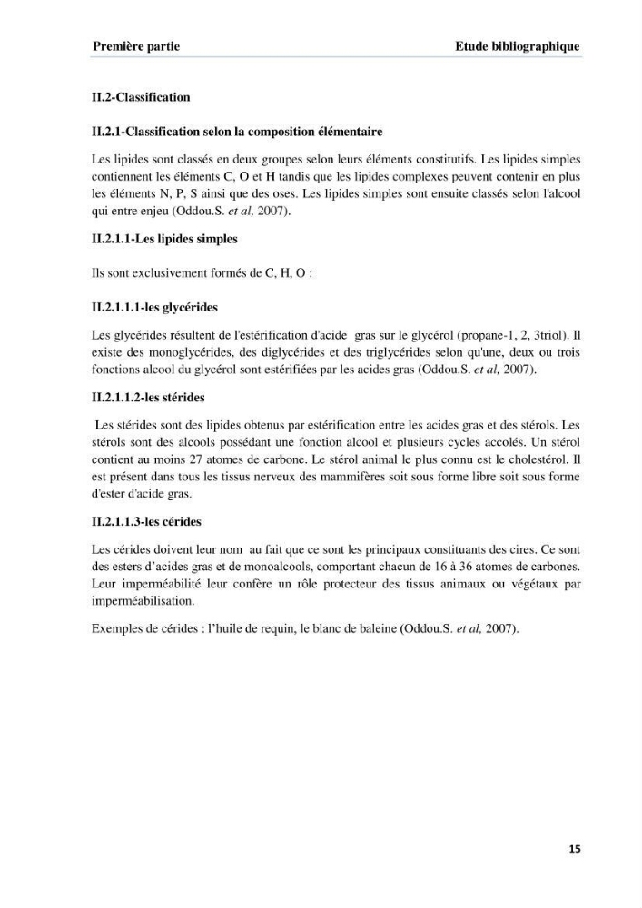 Extraction et identification des lipides à partir de la chair des poissons d\'élevage