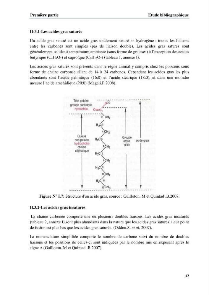 Extraction et identification des lipides à partir de la chair des poissons d\'élevage